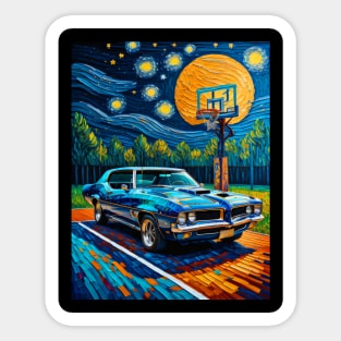 Gto on starry night Sticker